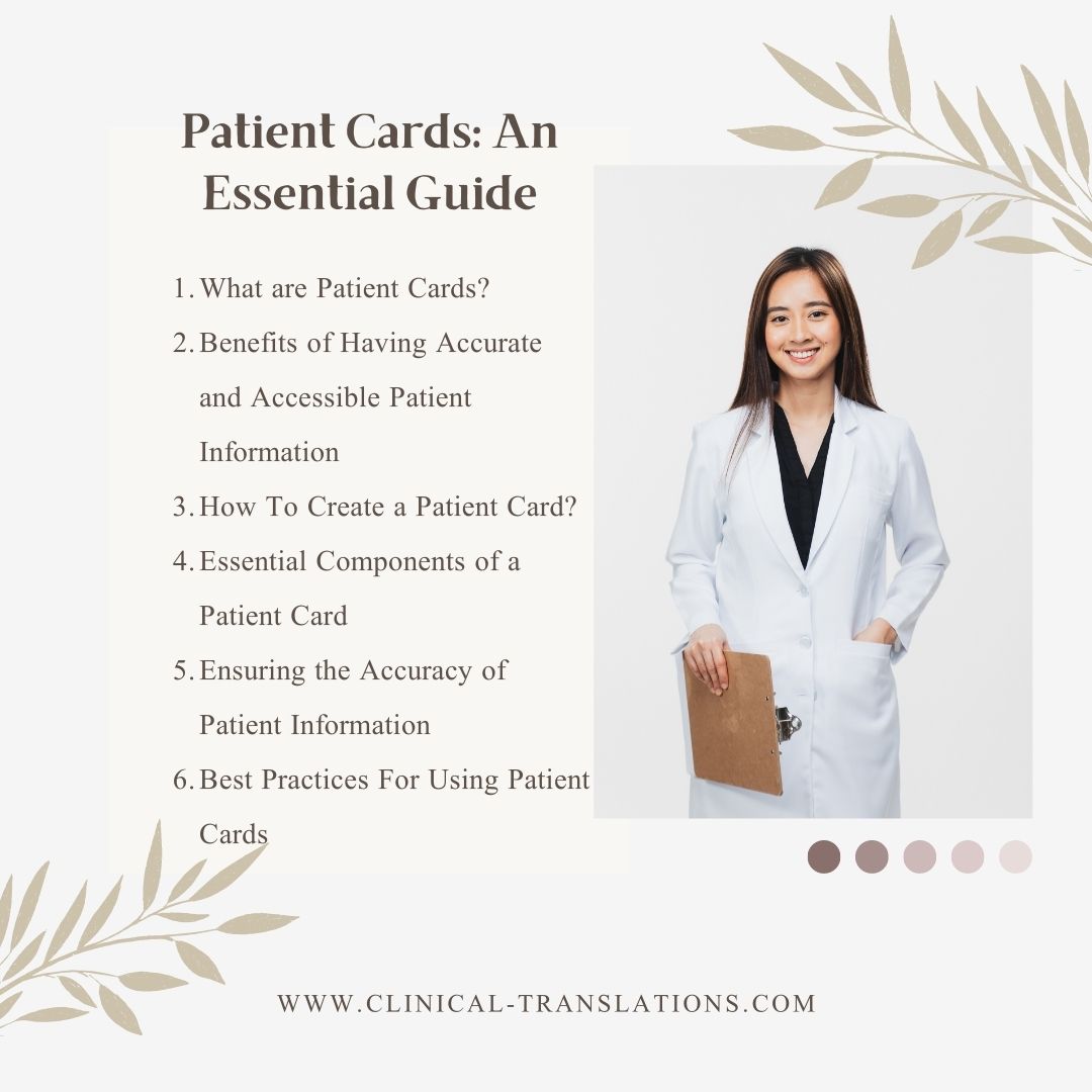 patient cards